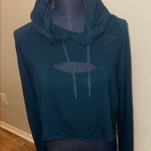 Women's Teal Gymshark Gold’s Gym Hoodie Top